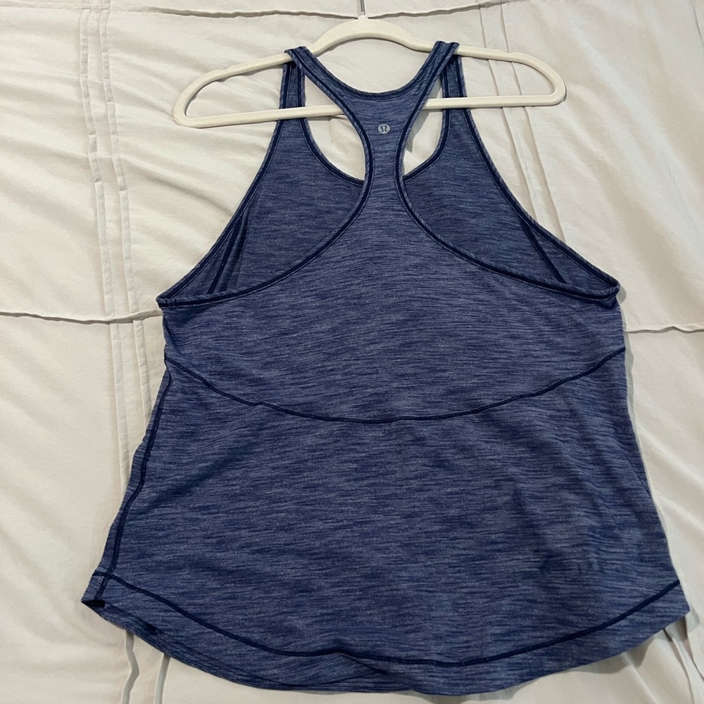Lululemon Blue Racerback Tank Top - Picture 2 of 3